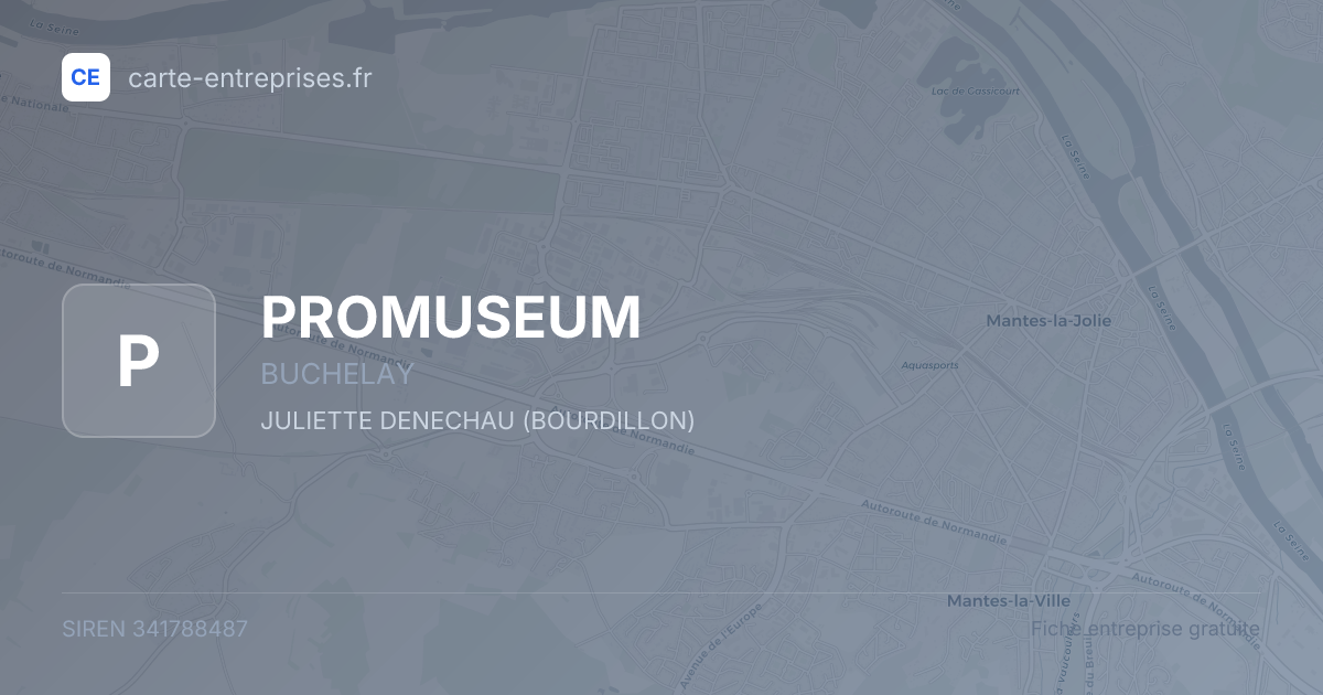 PROMUSEUM — 341788487 — fiche entreprise