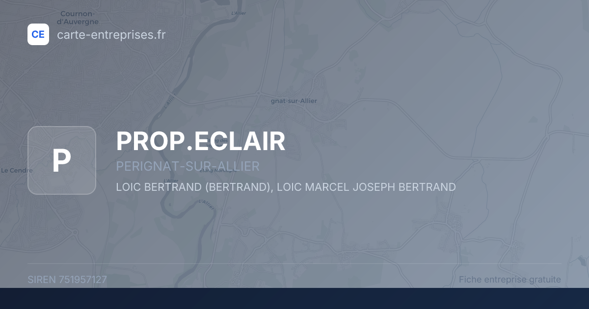 PROP.ECLAIR — 751957127 — fiche entreprise