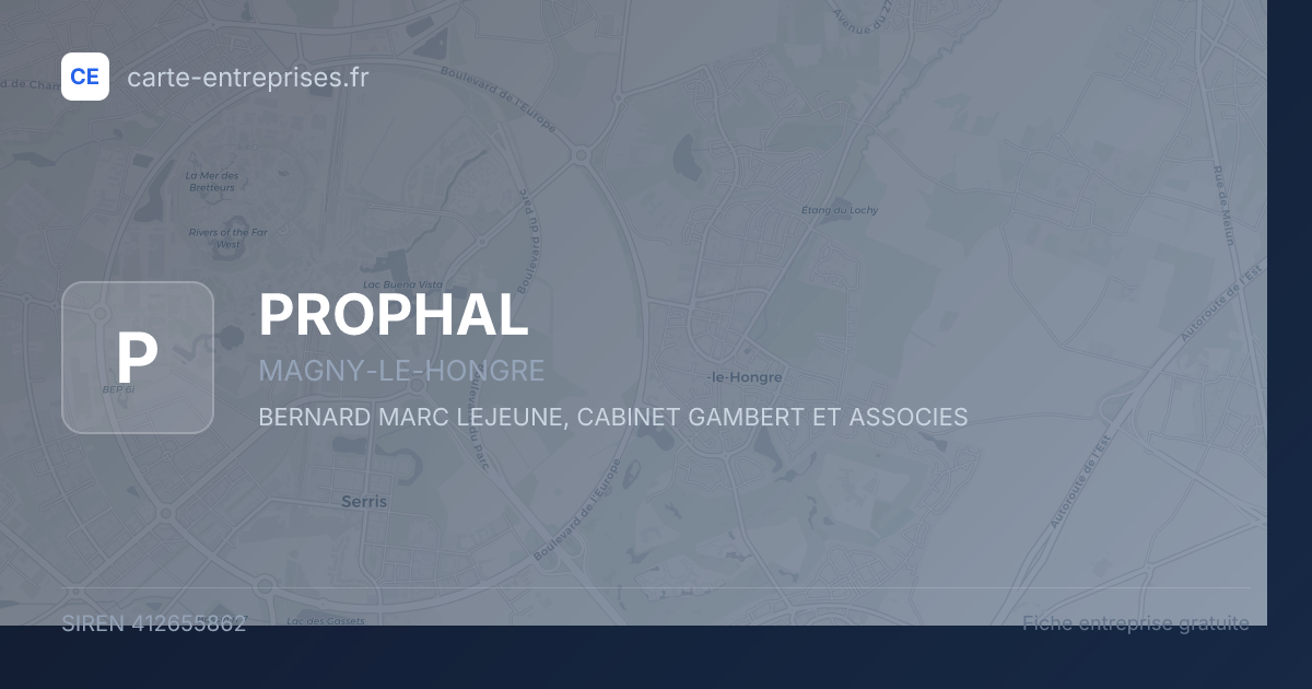 PROPHAL — 412655862 — fiche entreprise