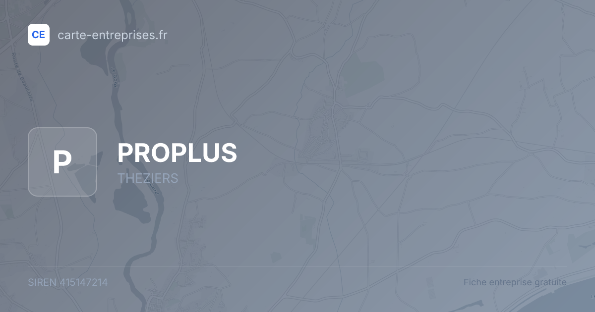 PROPLUS — 415147214 — fiche entreprise