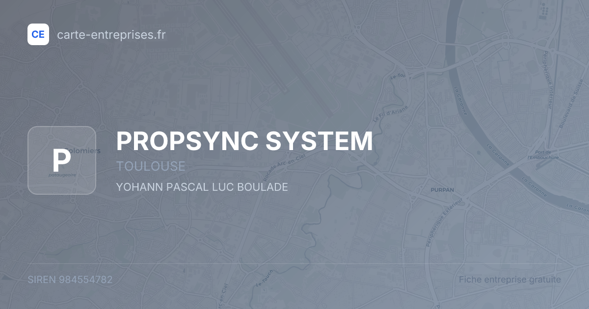 PROPSYNC SYSTEM — 984554782 — fiche entreprise