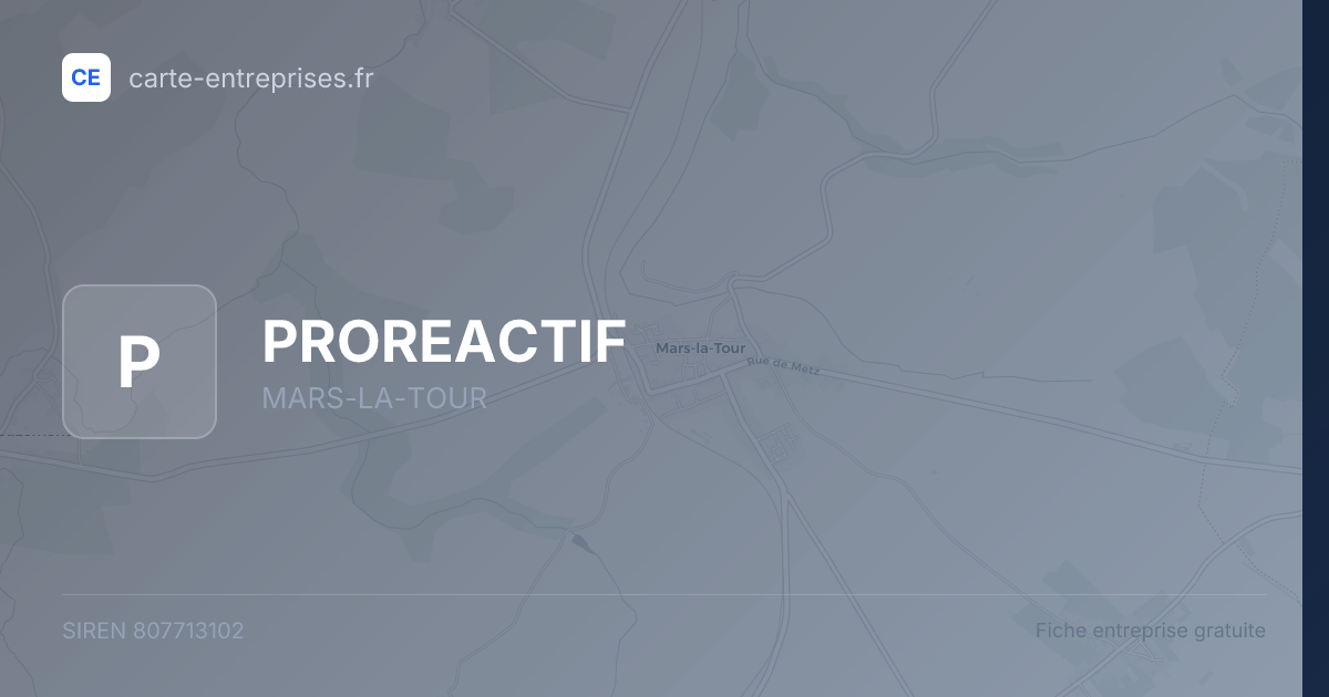 PROREACTIF — 807713102 — fiche entreprise