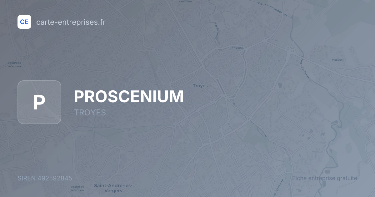 PROSCENIUM — 492592845 — fiche entreprise