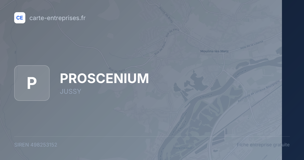 PROSCENIUM — 498253152 — fiche entreprise