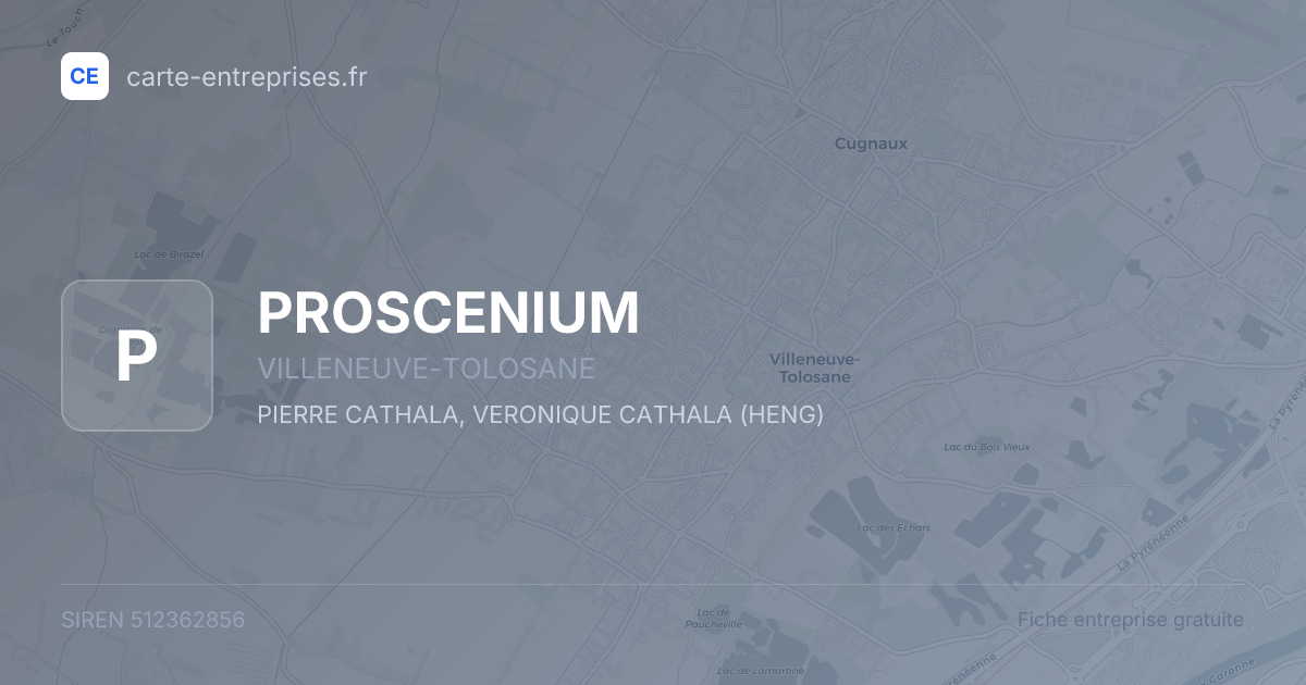 PROSCENIUM — 512362856 — fiche entreprise
