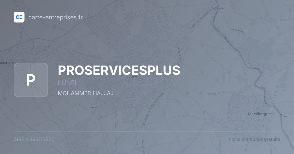 PROSERVICESPLUS — 893113936 — fiche entreprise