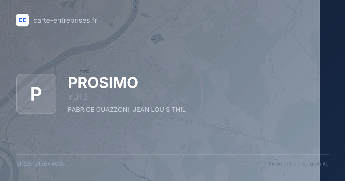PROSIMO — 313644080 — fiche entreprise