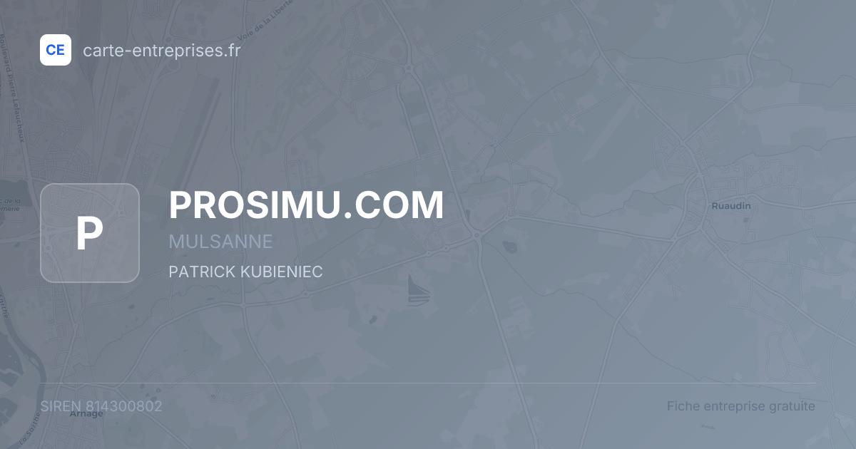 PROSIMU.COM — 814300802 — fiche entreprise
