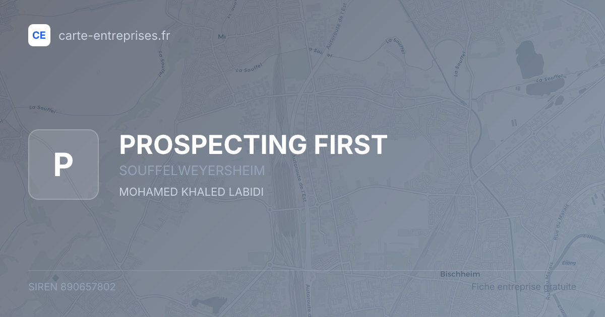 PROSPECTING FIRST — 890657802 — fiche entreprise