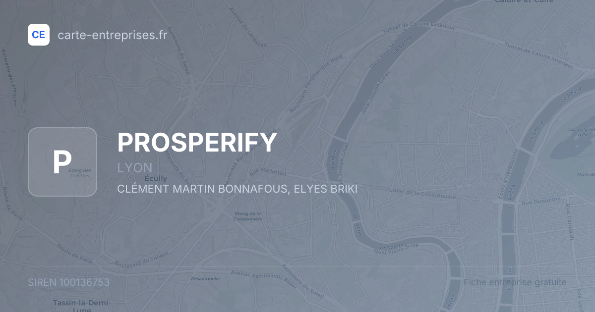 PROSPERIFY — 100136753 — fiche entreprise