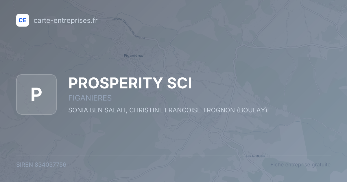 PROSPERITY SCI — 834037756 — fiche entreprise
