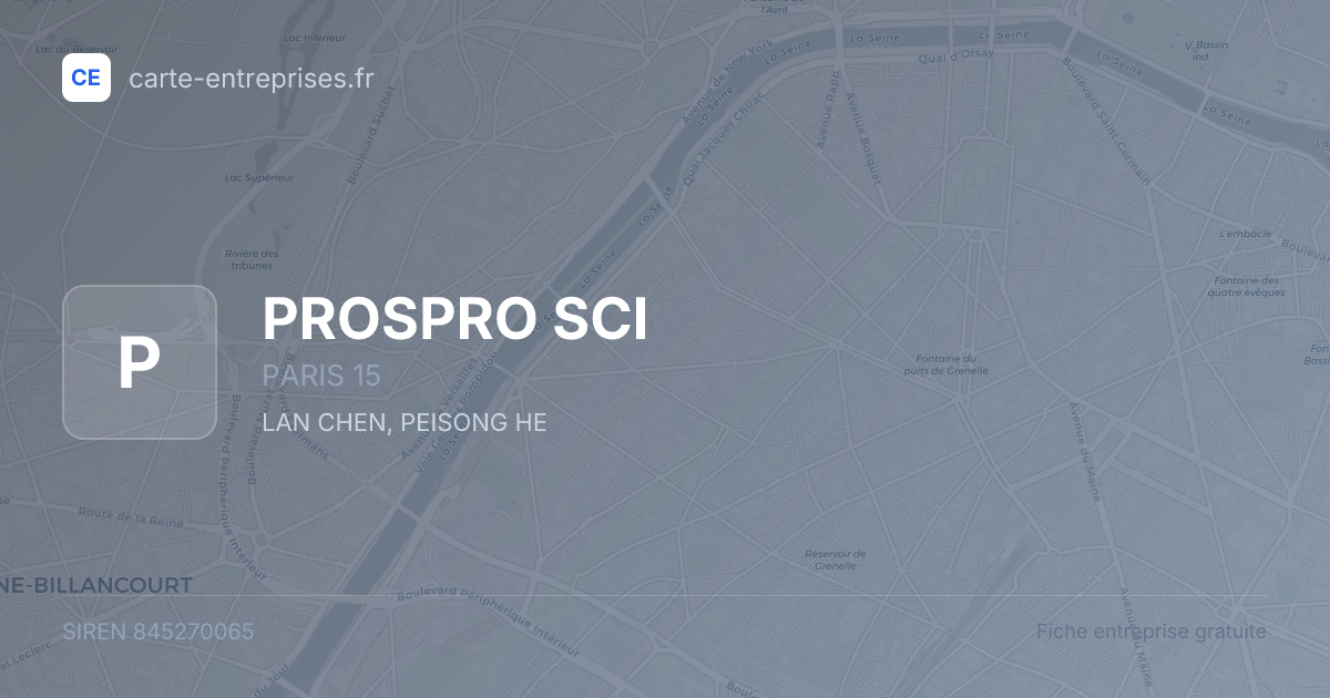 PROSPRO SCI — 845270065 — fiche entreprise