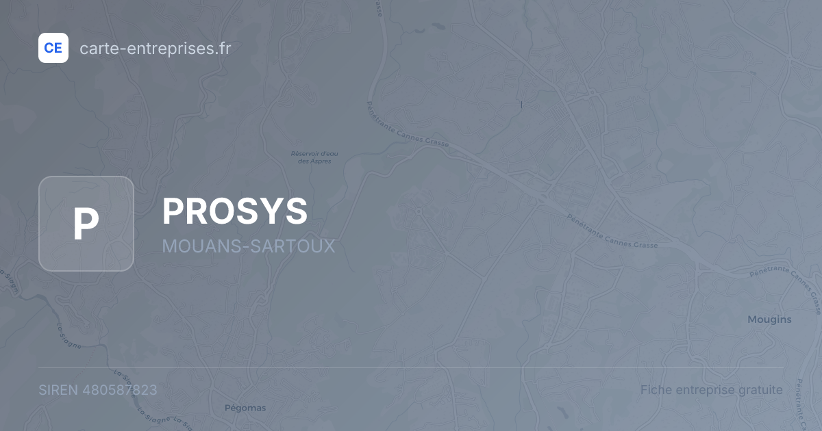 PROSYS — 480587823 — fiche entreprise