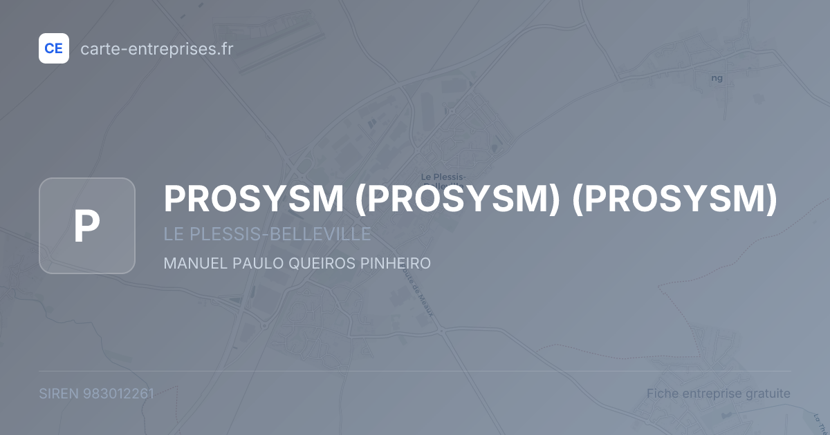 PROSYSM (PROSYSM) (PROSYSM) — 983012261 — fiche entreprise