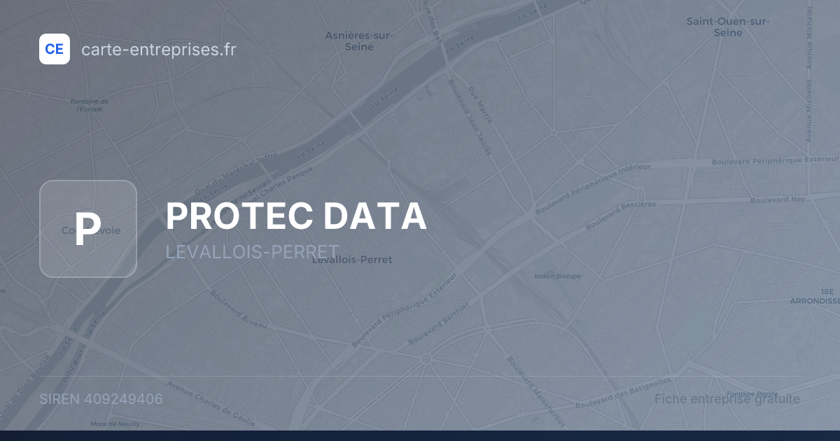 PROTEC DATA — 409249406 — fiche entreprise