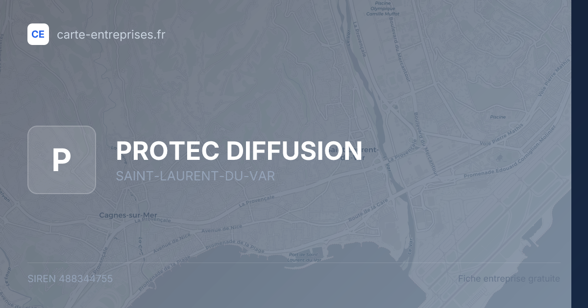 PROTEC DIFFUSION — 488344755 — fiche entreprise