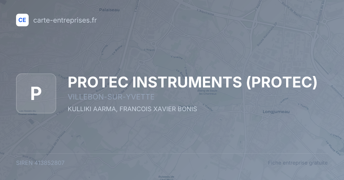 PROTEC INSTRUMENTS (PROTEC) — 413852807 — fiche entreprise