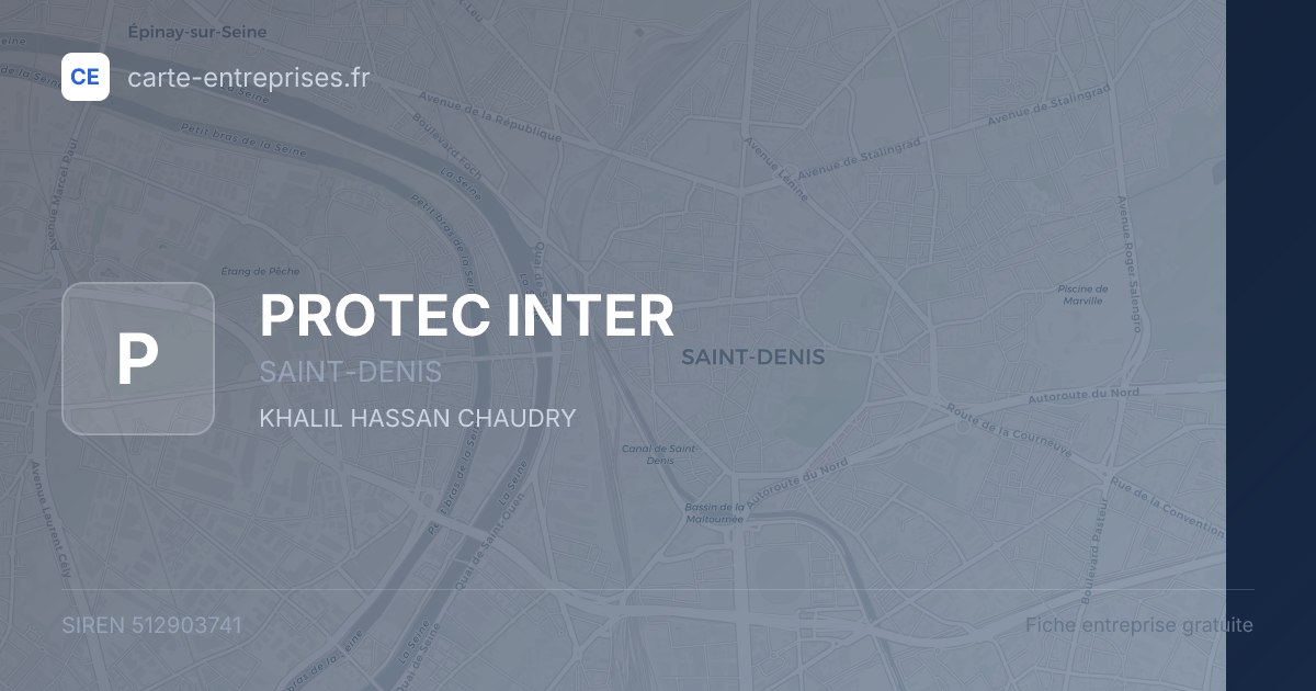 PROTEC INTER — 512903741 — fiche entreprise