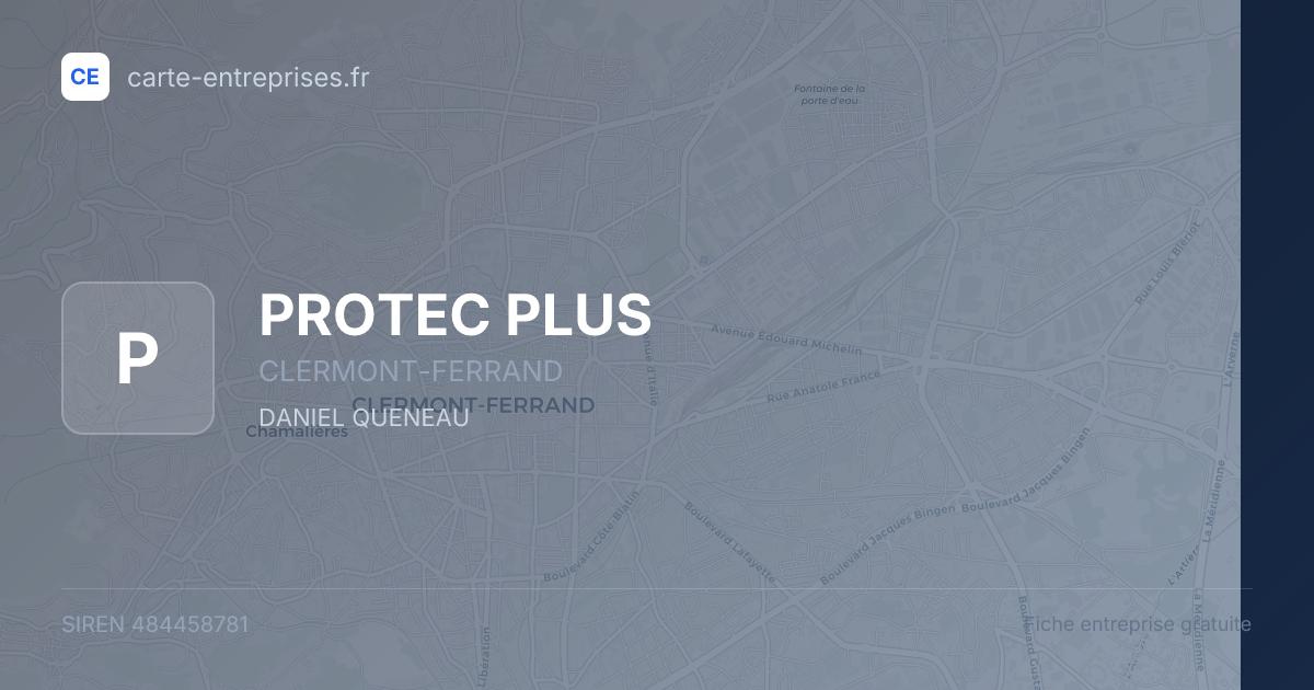 PROTEC PLUS — 484458781 — fiche entreprise
