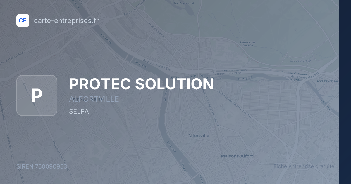 PROTEC SOLUTION — 750090953 — fiche entreprise