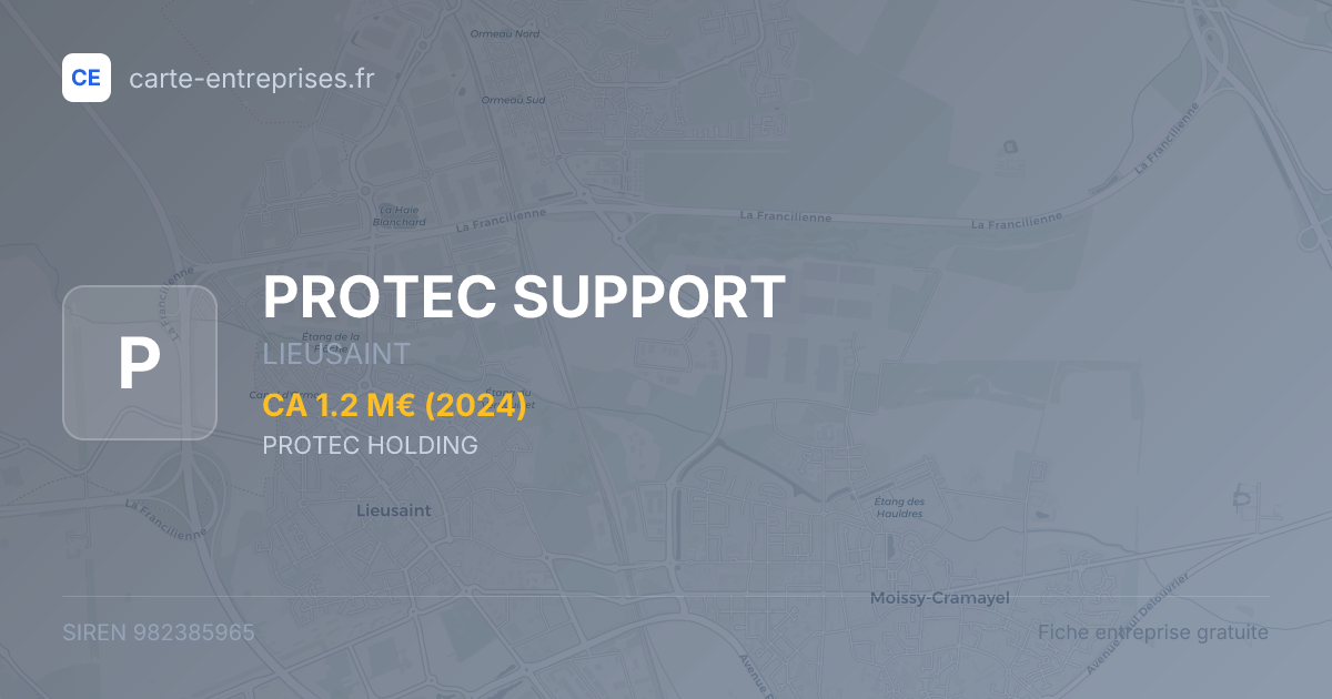 PROTEC SUPPORT — 982385965 — fiche entreprise