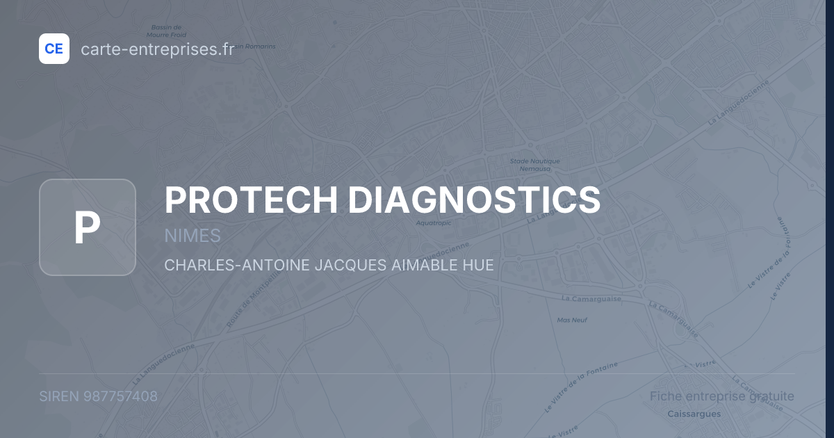 PROTECH DIAGNOSTICS — 987757408 — fiche entreprise