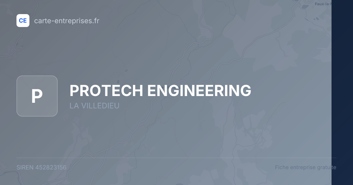 PROTECH ENGINEERING — 452823156 — fiche entreprise