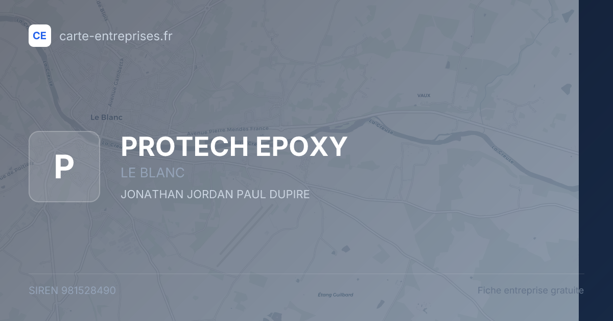 PROTECH EPOXY — 981528490 — fiche entreprise