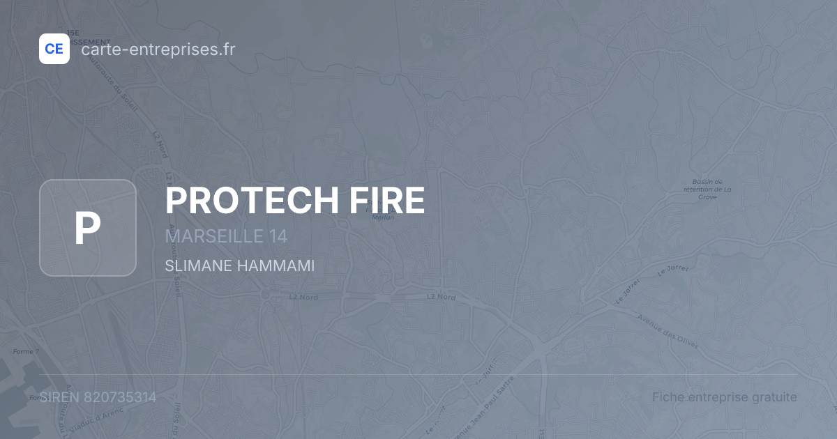 PROTECH FIRE — 820735314 — fiche entreprise