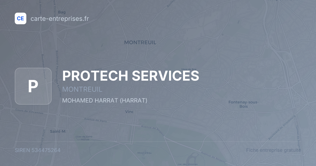 PROTECH SERVICES — 534475264 — fiche entreprise