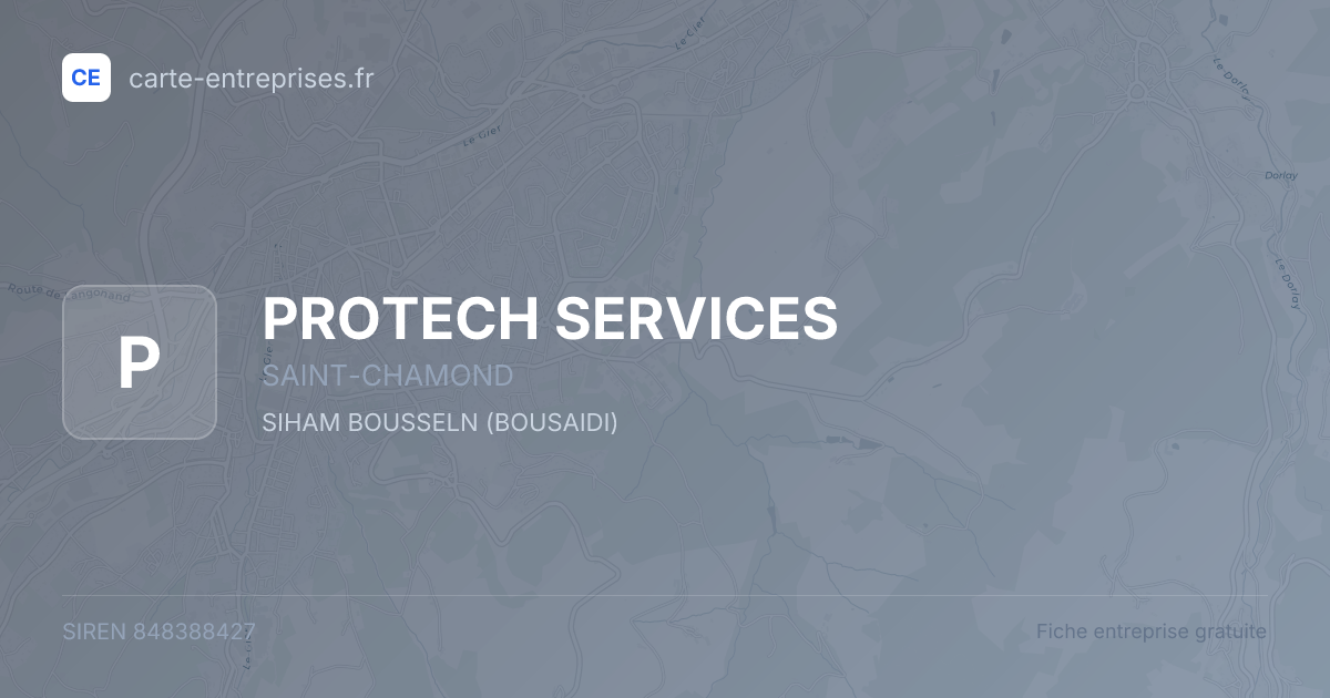 PROTECH SERVICES — 848388427 — fiche entreprise