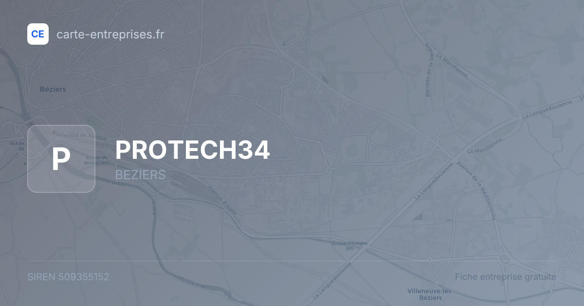 PROTECH34 — 509355152 — fiche entreprise