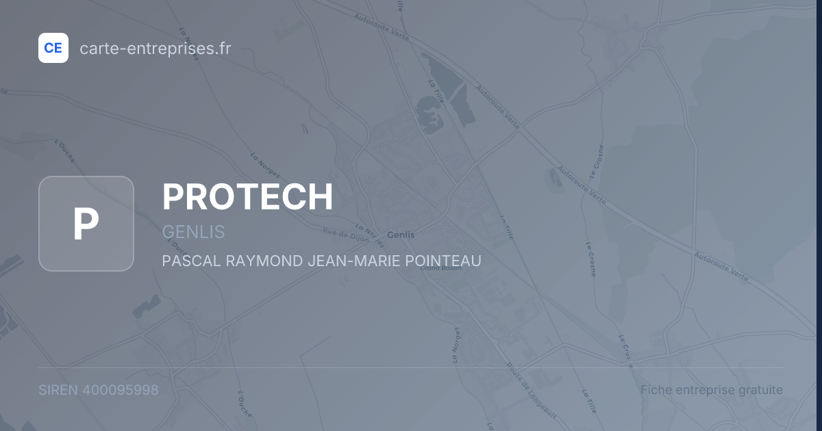 PROTECH — 400095998 — fiche entreprise
