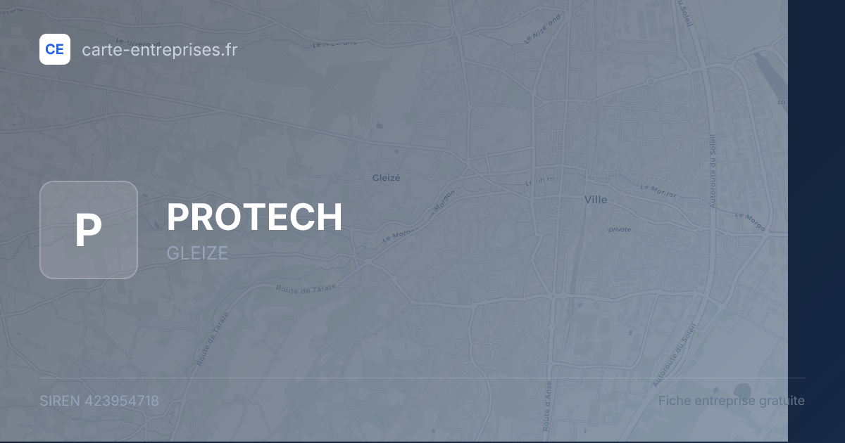 PROTECH — 423954718 — fiche entreprise