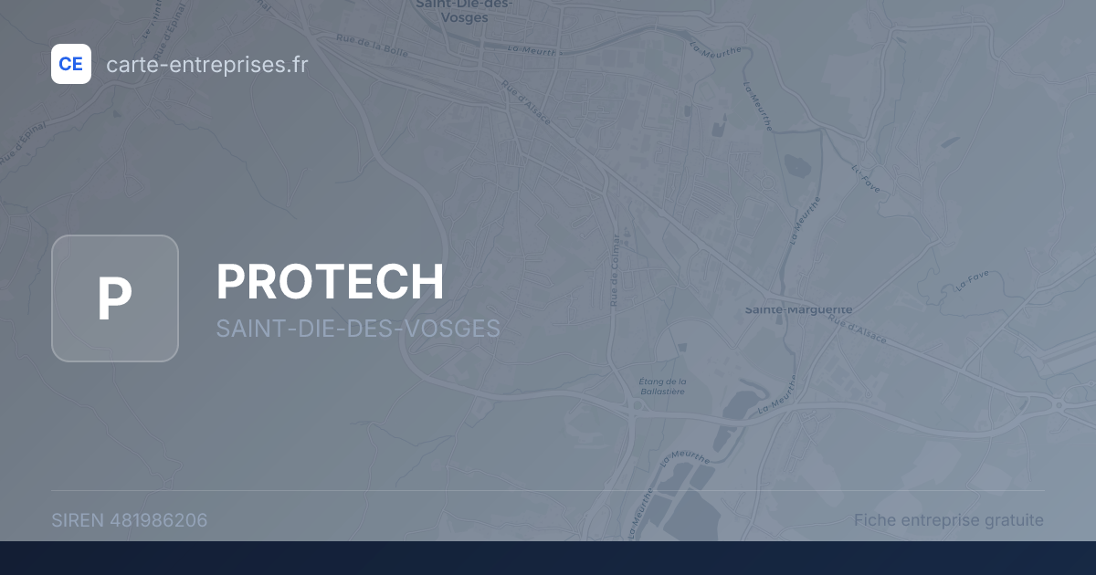 PROTECH — 481986206 — fiche entreprise