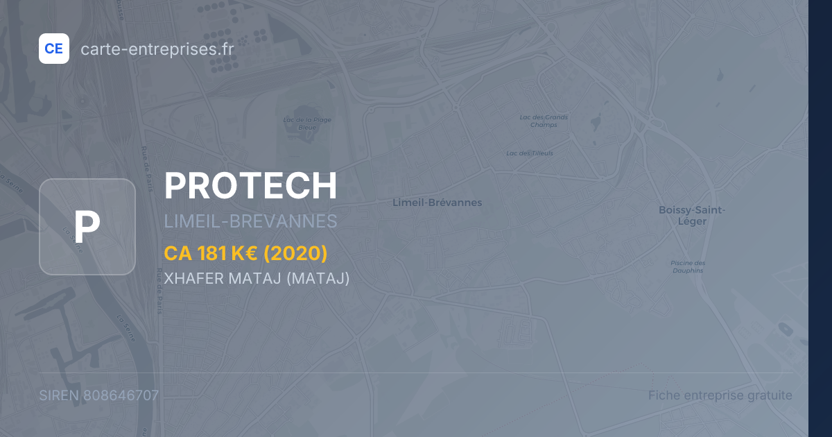PROTECH — 808646707 — fiche entreprise