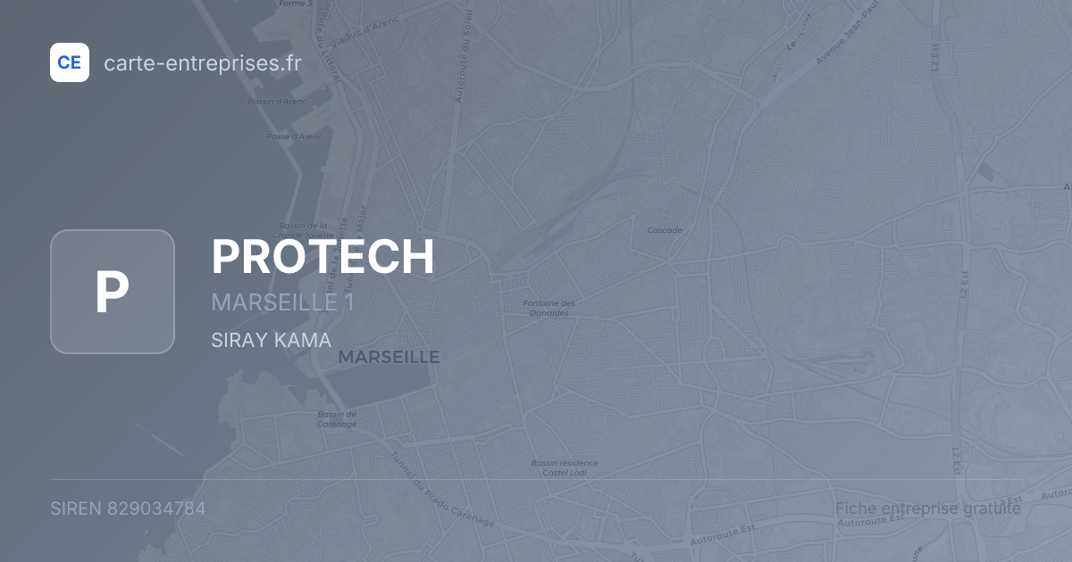 PROTECH — 829034784 — fiche entreprise