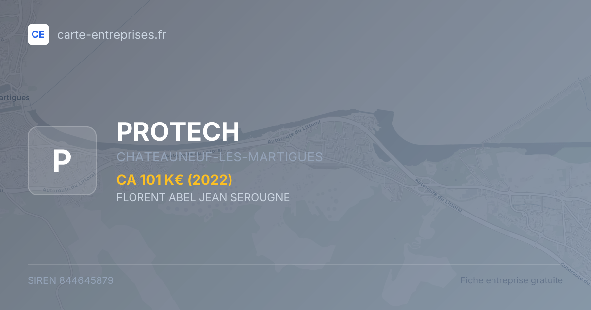 PROTECH — 844645879 — fiche entreprise