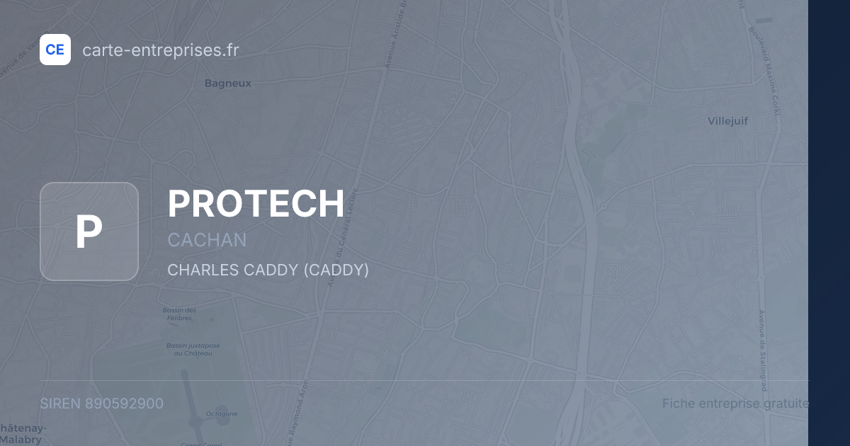 PROTECH — 890592900 — fiche entreprise