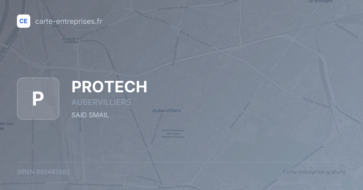 PROTECH — 892493982 — fiche entreprise