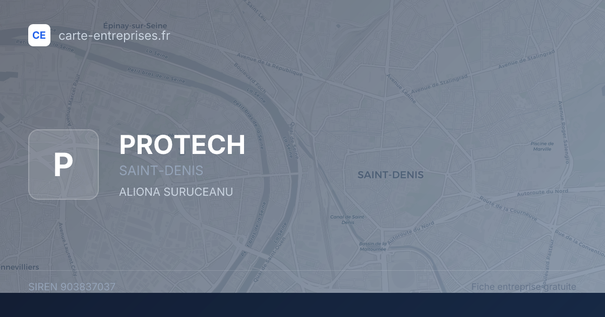 PROTECH — 903837037 — fiche entreprise
