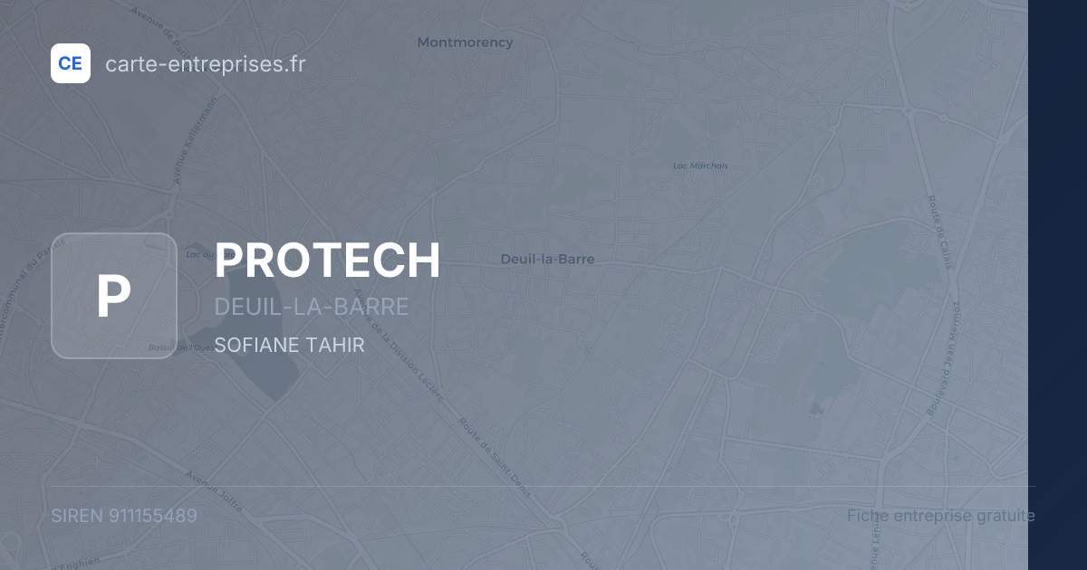 PROTECH — 911155489 — fiche entreprise