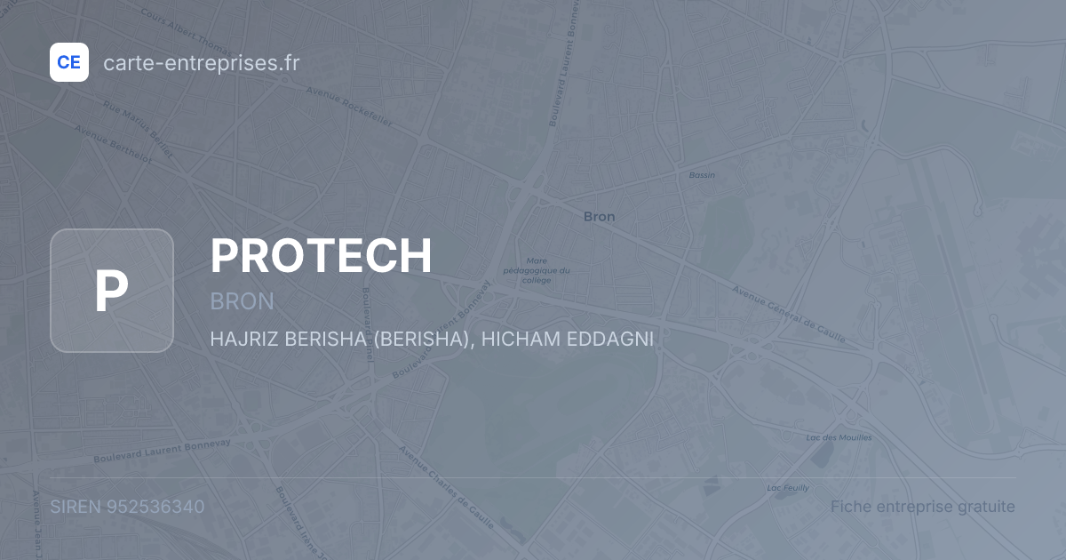 PROTECH — 952536340 — fiche entreprise