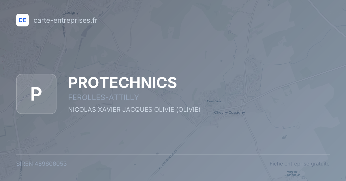 PROTECHNICS — 489606053 — fiche entreprise