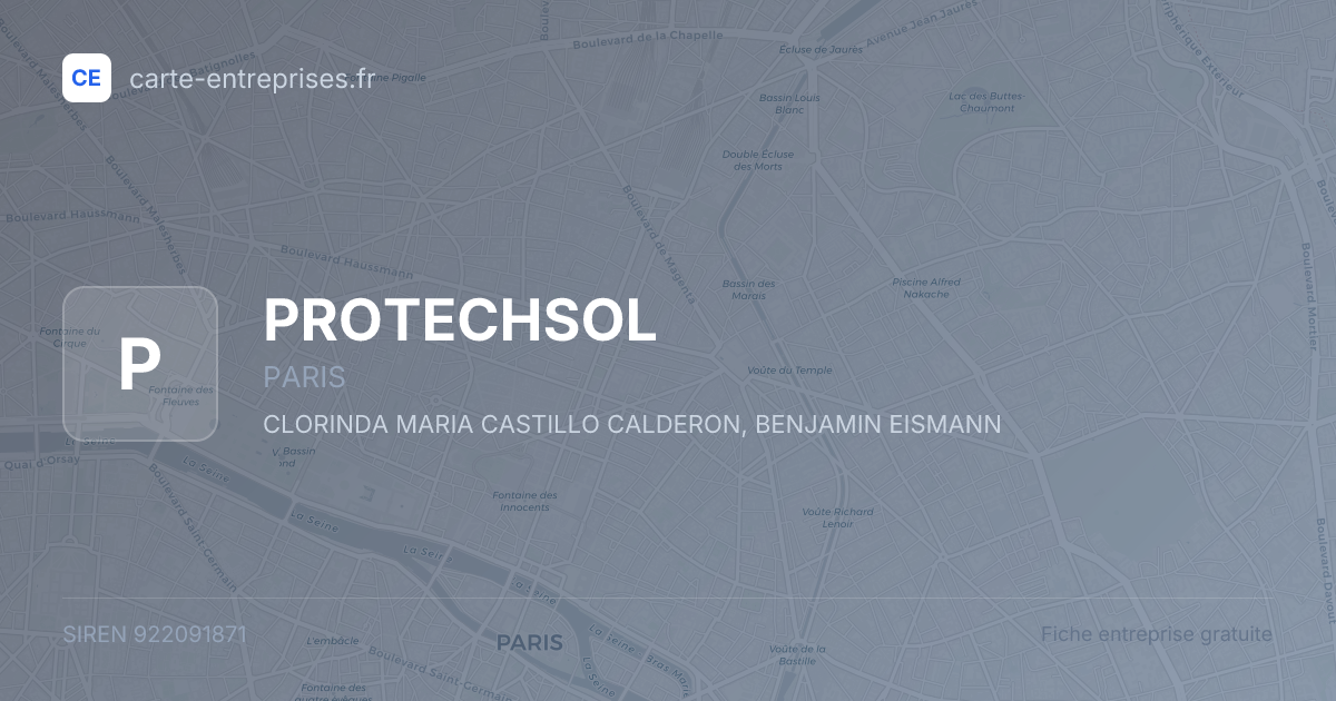PROTECHSOL — 922091871 — fiche entreprise