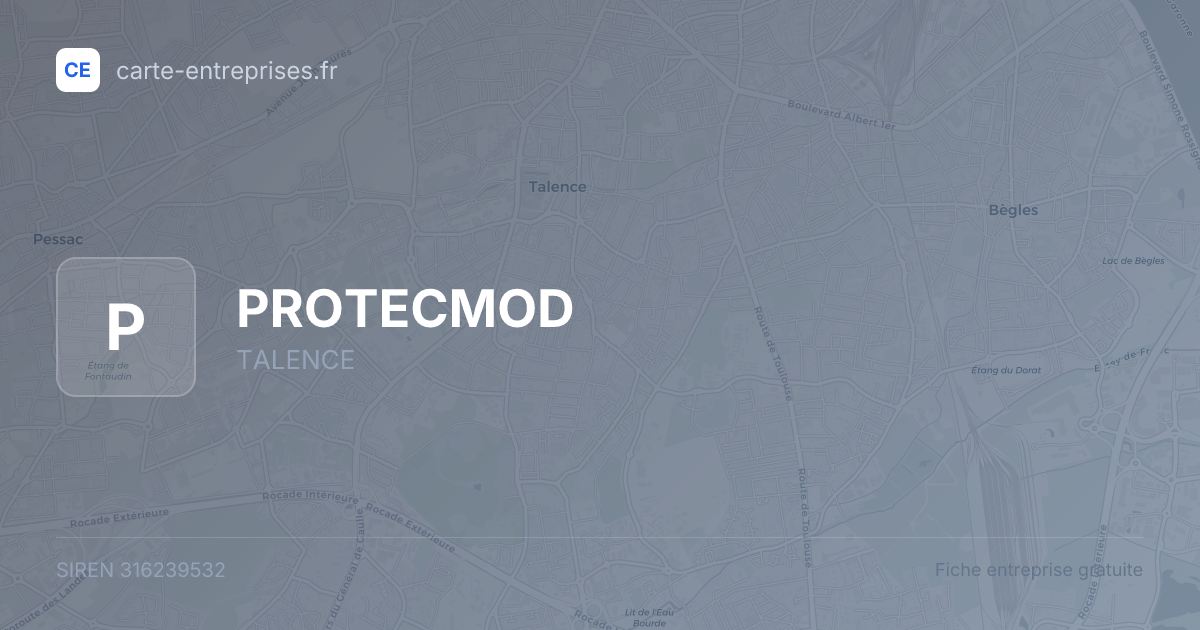 PROTECMOD — 316239532 — fiche entreprise