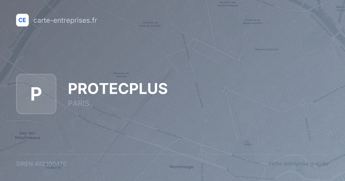 PROTECPLUS — 402390470 — fiche entreprise
