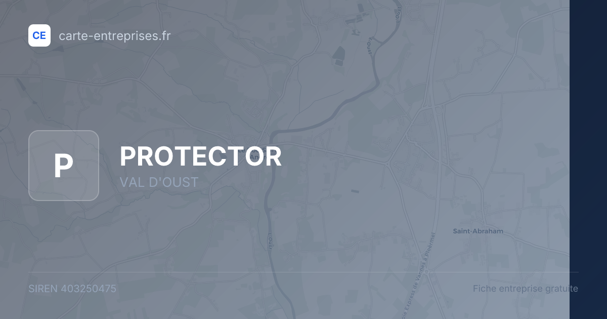 PROTECTOR — 403250475 — fiche entreprise