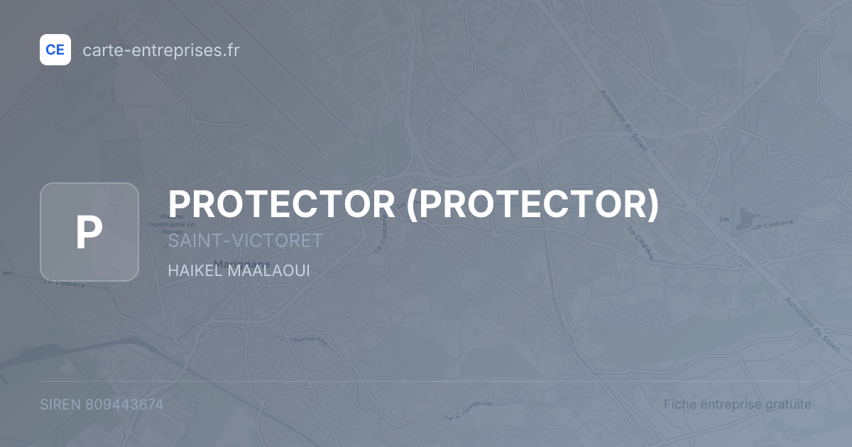 PROTECTOR — 809443674 — fiche entreprise