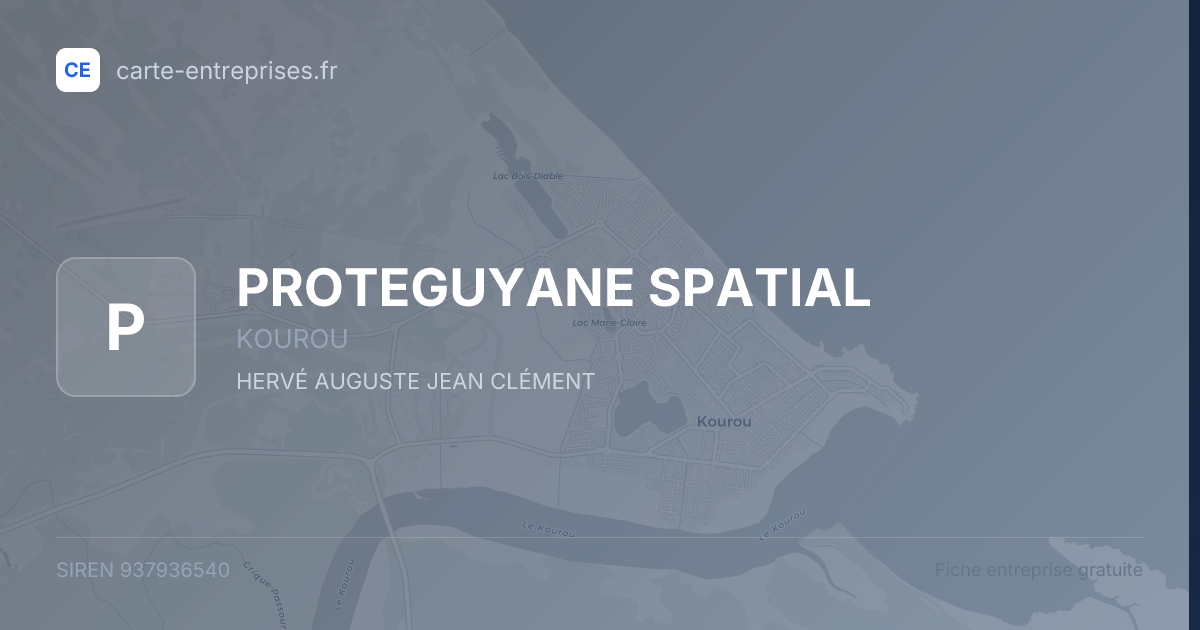 PROTEGUYANE SPATIAL — 937936540 — fiche entreprise
